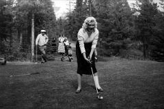 22F Marilyn Monroe Golfing At Banff Springs Hotel In 1954 While Making A River Of No Return Photo In The Heritage Room